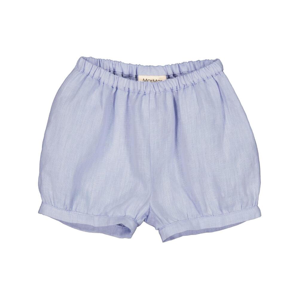 NEW MARMAR COPENHAGEN kid's pabi linen shorts in blue mist